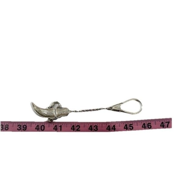 Vintage 850 Silver Middle Eastern Khanjar Dagger Keychain 30.8g Ornate Design - Picture 13 of 13
